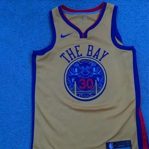 The bay Stephen Curry jersey warriors